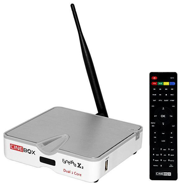 Cinebox Fantasia X2 - WiFi iks sks iptv acm + Óculos 3D