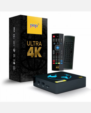 Receptor POP TV ULTRA HD 4k HIBRIDO WIFI Android Internet