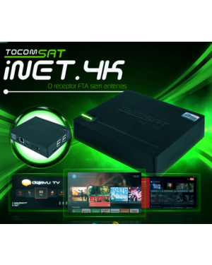 TOCOMSAT INET 4K - Receptor via Internet